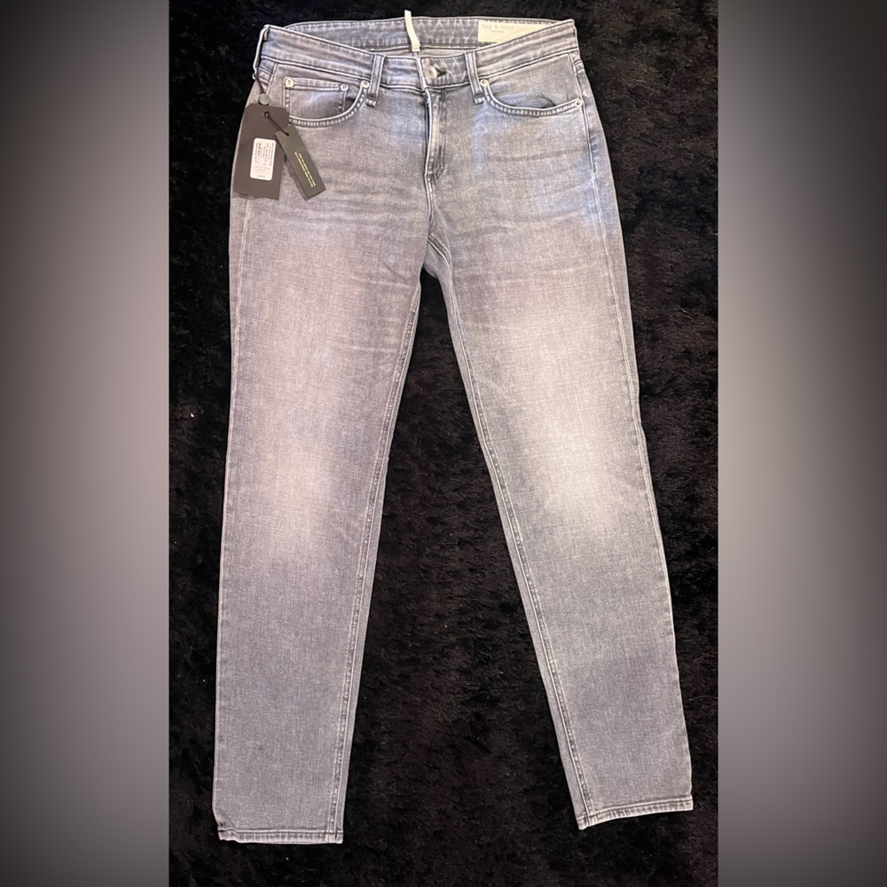 NWT RAG AND BONE SILVER STONE DRE LOW-RISE SLIM BOYFRIEND JEAN SIZE 25